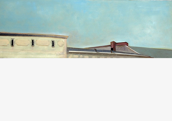 Grunewald-Dach 86 | Öl auf Leinwand | 120 x 40 cm | 2011