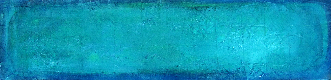 planeten b-g-b | Acryl auf Leinwand  | 160 x 40 cm | 2010